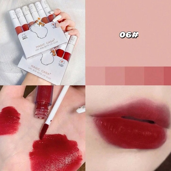 6 Pcs Long-Lasting Matte Moisturizing Lip Glaze Lipsticks Set - Picture 11 of 11